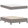 Box spring seng Gråbrun og Sort 140 x 200 cm
