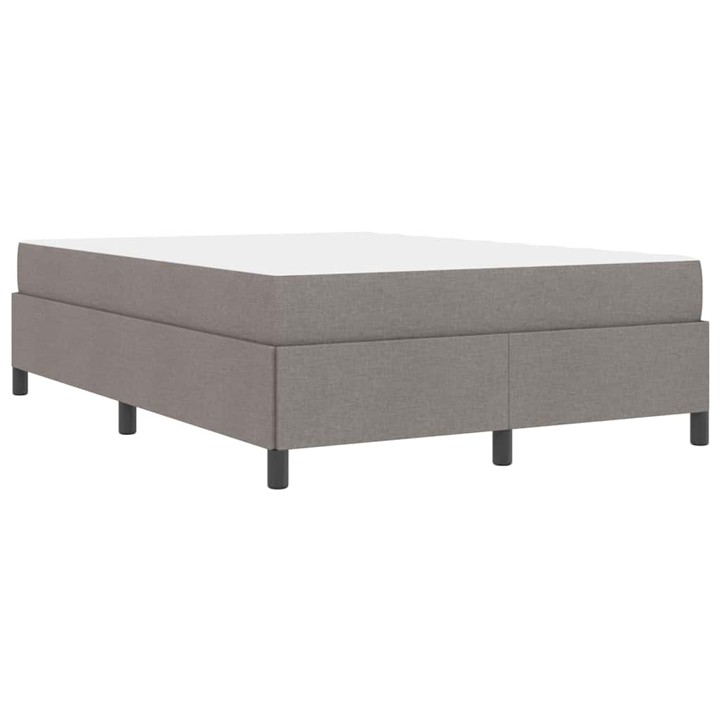 Box spring seng Gråbrun og Sort 140 x 200 cm
