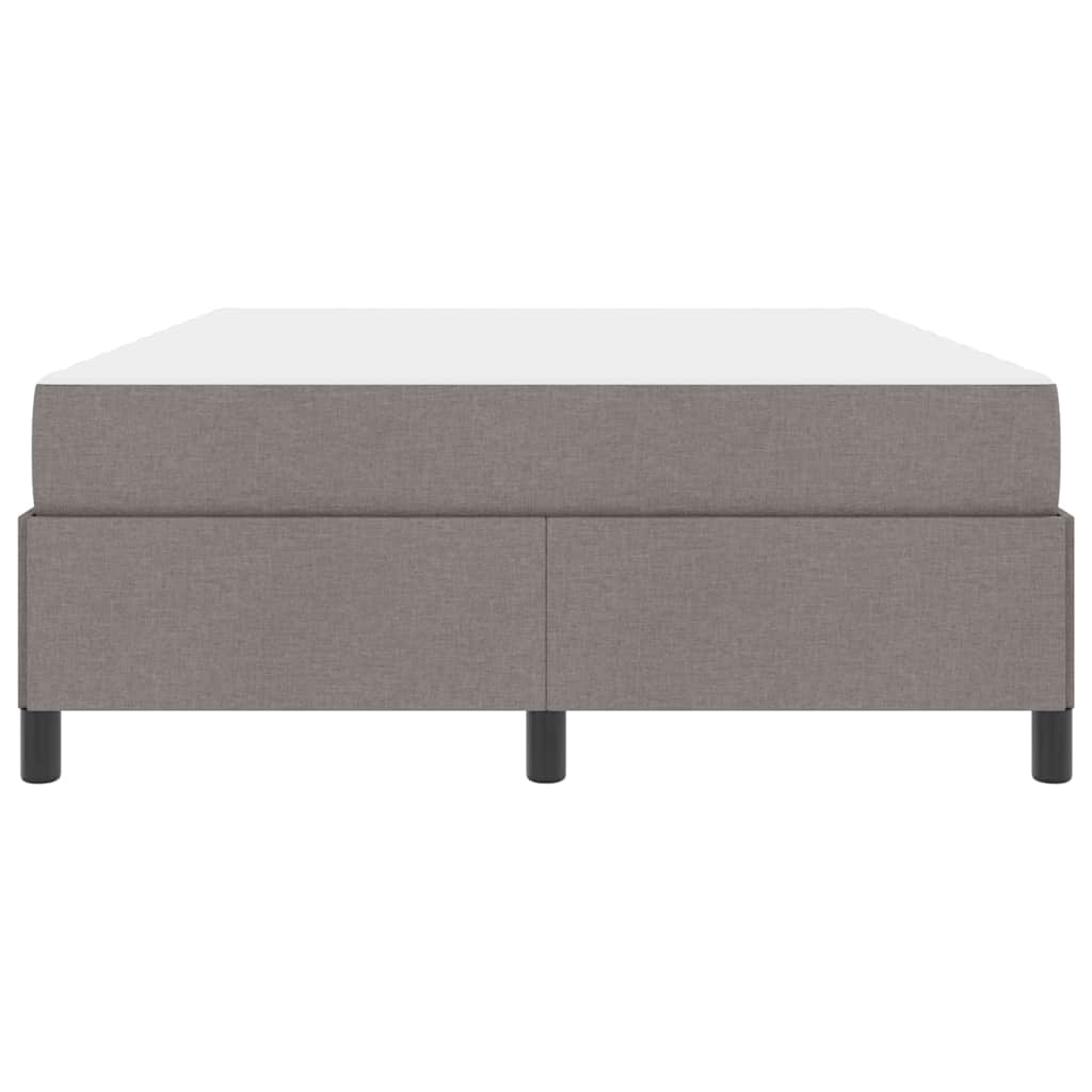 Box spring seng Gråbrun og Sort 140 x 200 cm