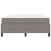 Box spring seng Gråbrun og Sort 140 x 200 cm