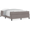 Box spring seng Gråbrun og Sort 140 x 200 cm