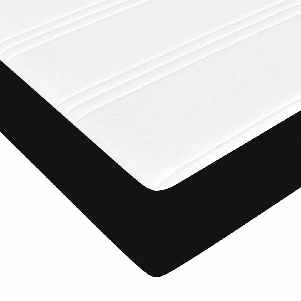Box spring seng Sort og sort 160 x 200 cm