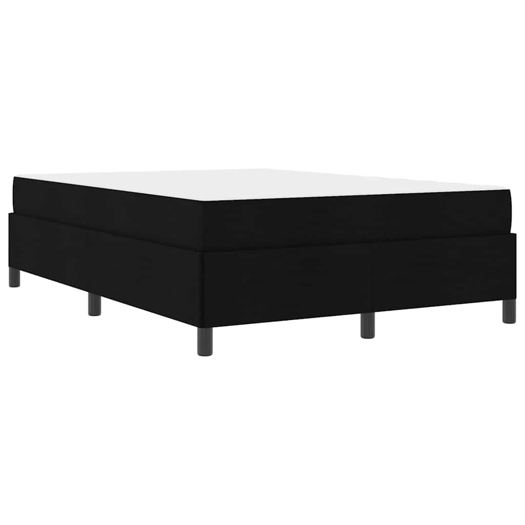 Box spring seng Sort og sort 160 x 200 cm