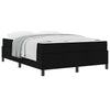 Box spring seng Sort og sort 160 x 200 cm