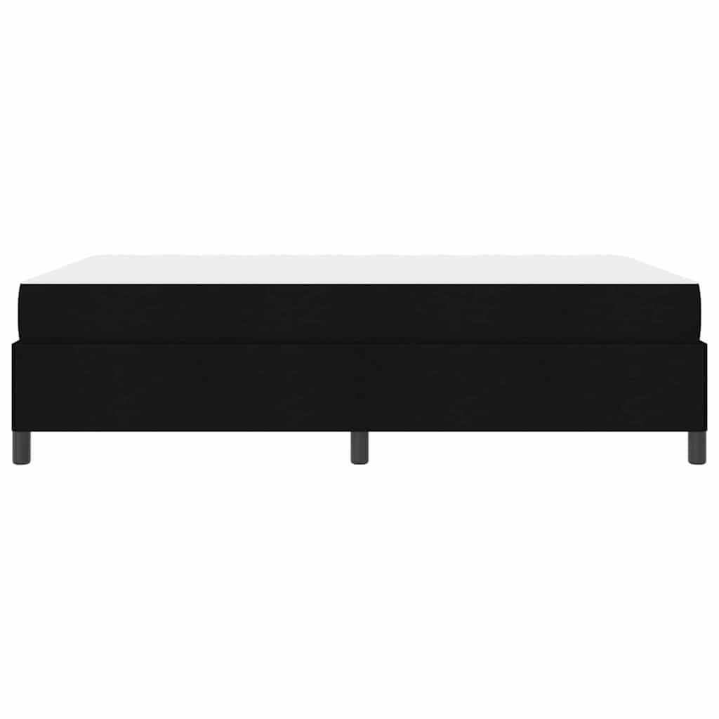 Box spring seng Sort og sort 160 x 200 cm