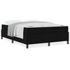 Box spring seng Sort og sort 160 x 200 cm