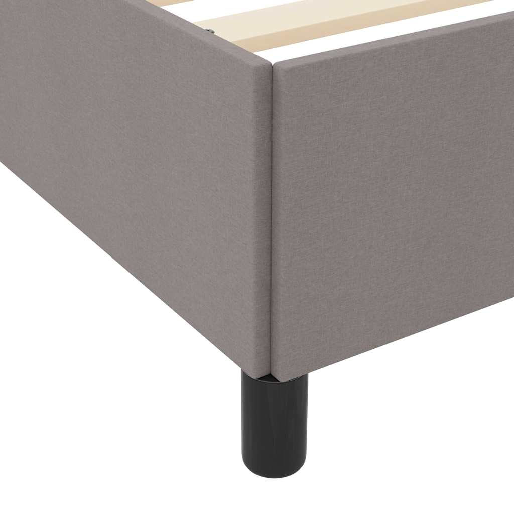 Box spring seng Gråbrun og Sort 180 x 200 cm