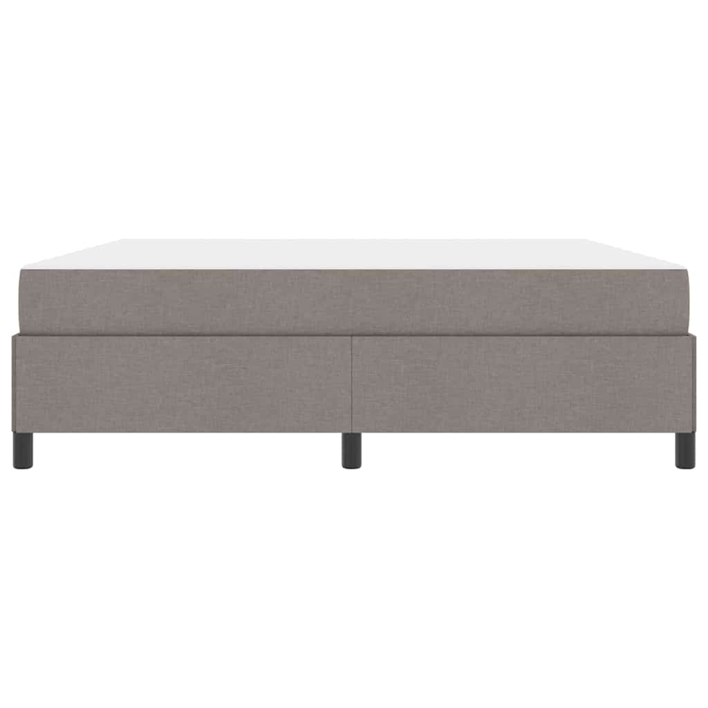 Box spring seng Gråbrun og Sort 180 x 200 cm