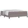 Box spring seng Gråbrun og Sort 180 x 200 cm