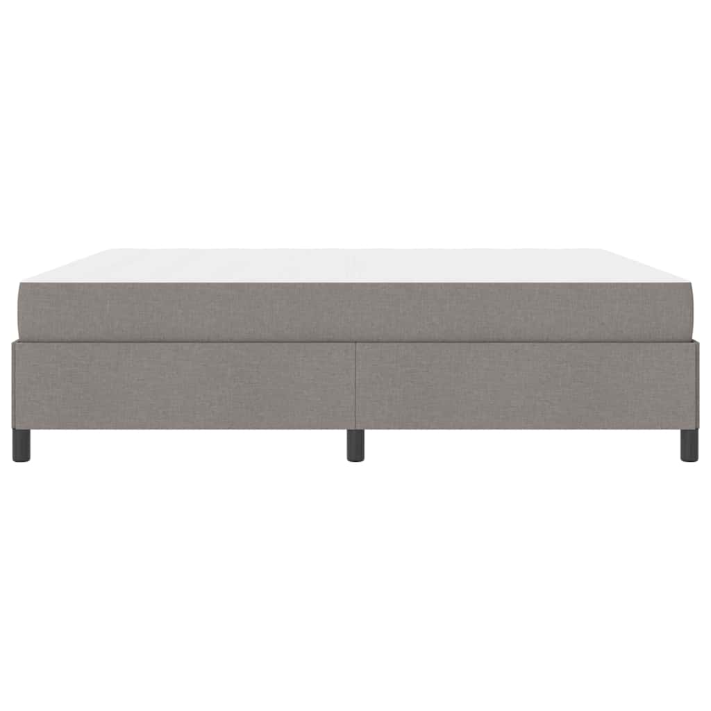 Box spring seng Gråbrun og Sort 180 x 200 cm
