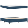 Box spring seng Blå og Sort 180 x 200 cm