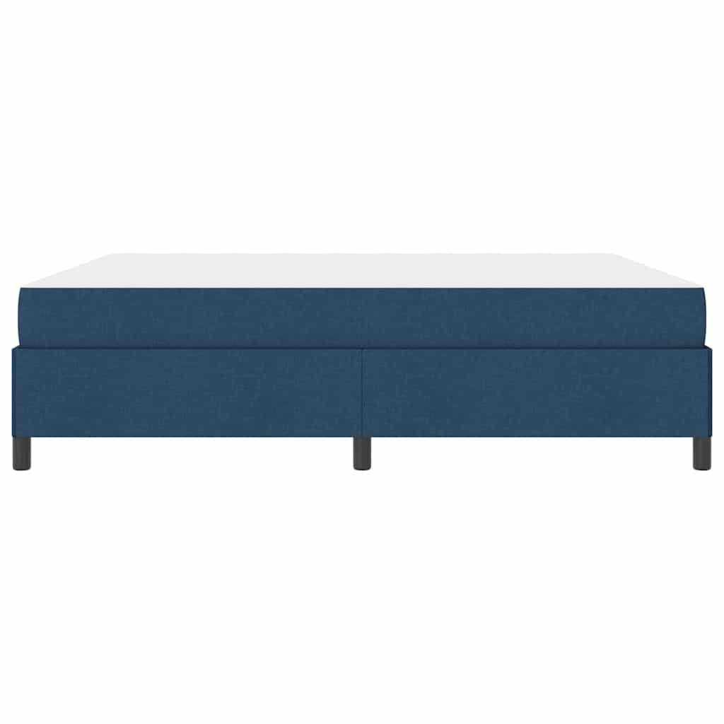 Box spring seng Blå og Sort 180 x 200 cm