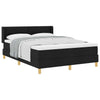 Box spring seng med madras Sort 140 x 200 cm Polstring