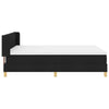 Box spring seng med madras Sort 140 x 200 cm Polstring