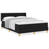 Box spring seng med madras Sort 140 x 200 cm Polstring