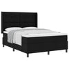 Box spring seng med madras Sort 140 x 200 cm Stof