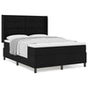 Box spring seng med madras Sort 140 x 200 cm Stof