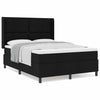 Box spring seng med madras Sort 140 x 200 cm Stof