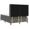 Box spring seng med madras Mørkegrå 160 x 200 cm Stof