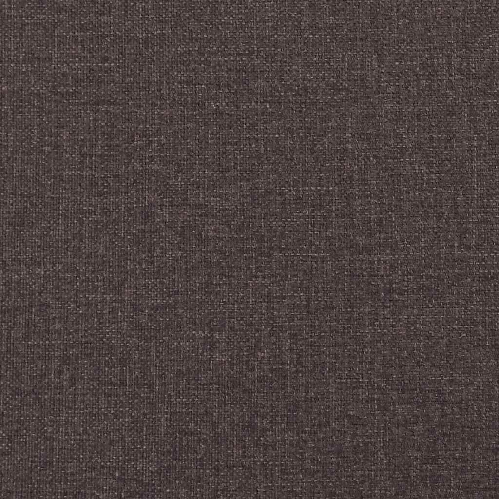 Boks-madrasseng med madras Mørkebrun 90 x 190 cm Stof