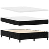 Box spring seng med hovedgærde Sort 160 x 200 cm Fløjl