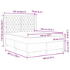 Box spring seng med hovedgærde Sort 160 x 200 cm Fløjl