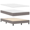 Box spring seng med madras Gråbrun 120 x 190 cm Stof
