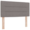 Box spring seng med madras Gråbrun 120 x 190 cm Stof