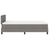 Box spring seng med madras Gråbrun 120 x 190 cm Stof