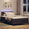 Box spring seng med madras Mørk Brun 120 x 190 cm Stof