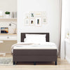 Box spring seng med madras Mørk Brun 120 x 190 cm Stof