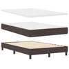 Box spring seng med madras Mørk Brun 120 x 190 cm Stof
