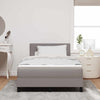 Box spring seng med madras Gråbrun 120 x 190 cm Stof