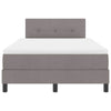 Box spring seng med madras Gråbrun 120 x 190 cm Stof