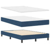 Box spring seng med madras med hovedgærde Blå 120 x 190 cm Stof