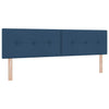 Box spring seng med madras med hovedgærde Blå 180 x 200 cm Stof