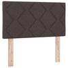 Box spring seng med madras Mørk Brun 120 x 190 cm Stof