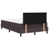 Box spring seng med madras Mørk Brun 120 x 190 cm Stof