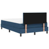 Box spring seng med madras med hovedgærde Blå 120 x 190 cm Stof