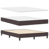 Box spring seng med madras Mørk Brun 140 x 200 cm Stof