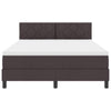 Box spring seng med madras Mørk Brun 140 x 200 cm Stof