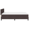 Box spring seng med madras Mørk Brun 140 x 200 cm Stof