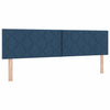 Box spring seng med madras med hovedgærde Blå 180 x 200 cm Stof