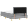 Box spring seng med madras Lysegrå 120 x 190 cm Stof