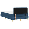 Box spring seng med madras med hovedgærde Blå 120 x 190 cm Stof
