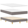 Box spring seng med madras Gråbrun 120 x 190 cm Stof