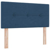 Box spring seng med madras med hovedgærde Blå 120 x 190 cm Stof