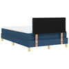 Box spring seng med madras med hovedgærde Blå 120 x 190 cm Stof