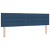 Box spring seng med madras med hovedgærde Blå 180 x 200 cm Stof