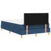 Box spring seng med madras med hovedgærde Blå 120 x 190 cm Stof